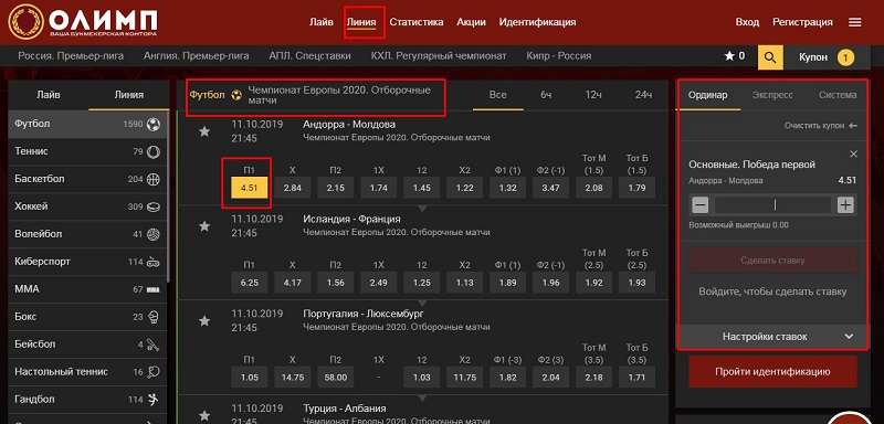 олимп как выигрывать в бк